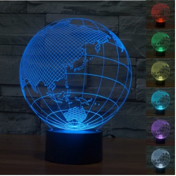 (Bán Buôn Sỉ) Đèn Ngủ 3D Để Bàn Kiểu Dáng Sáng Tạo Thay Đổi 3 Màu Sắc [Loại phích cắm ]
