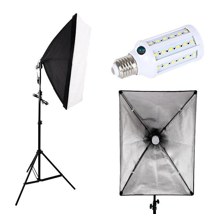 Bộ Kit Studio 3 Đèn LED360 nhiệt độ màu 5500K SEIWEI - Hàng nhập khẩu