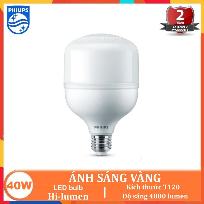 BÓNG ĐÈN LED TRỤ 40W PHILIPS HI-LUMEN TFORCE CORE GEN3 ( CHỐNG CÔN TRÙNG XÂM NHẬP – TIẾT KIỆM ĐIỆN NĂNG )