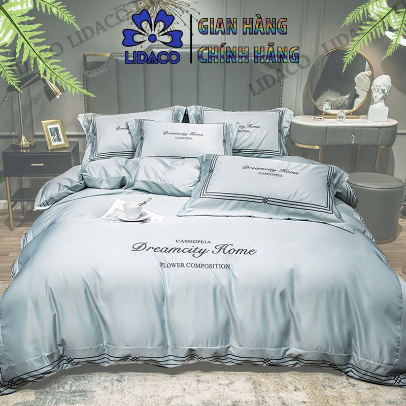 Bộ Chăn Ga Gối Lụa Dream Lidaco Home Nhiều Mẫu Lựa Chọn