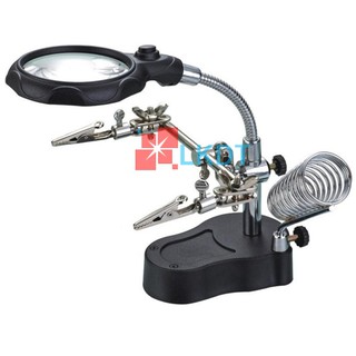 LKDT Kính lúp đa năng kẹp mạch có đèn led