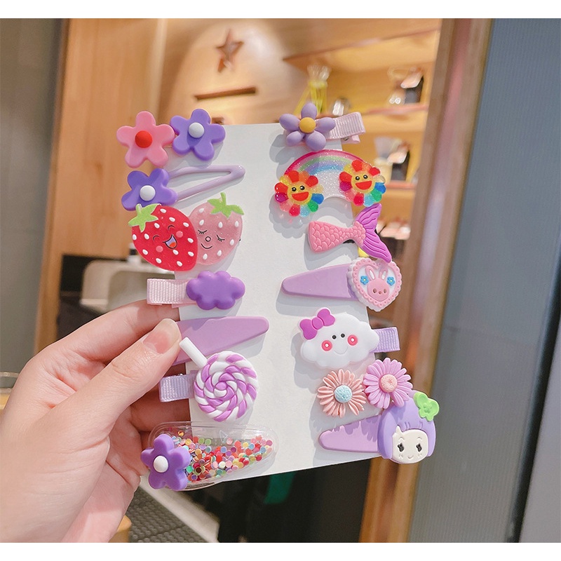 Set Kẹp Tóc Dễ Thương Cho Bé Gái