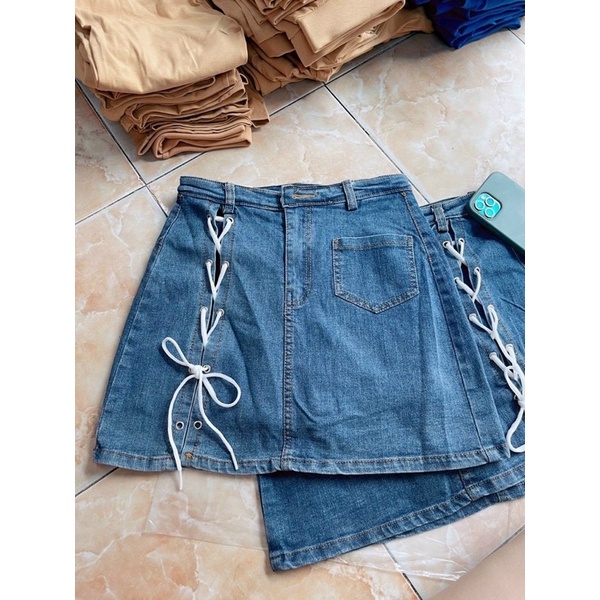 Quần váy 2 lớp dây kéo giữa siêu xinh