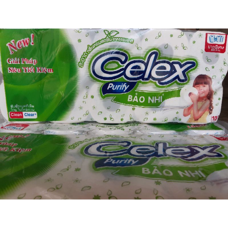 giấy vệ sinh celex 10 cuộn 3 lớp lụa