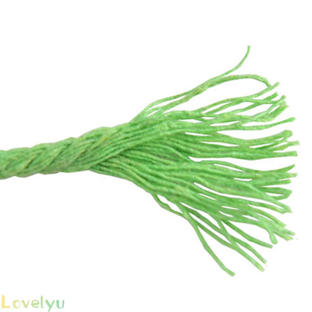 Rope Supply Cotton 100M 3mm Cord Hemp Making String Single Pipping Macrame Home 100m Woven 3mm*100m Coloured Rope