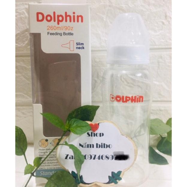 Bình sữa streamline Dolphin 80/150/260mlcó van chống sặc