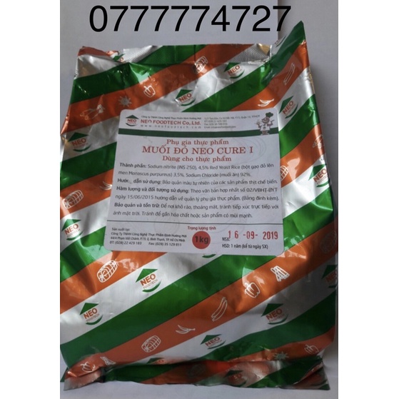 muối đỏ Neo Cure I phụ gia tạo màu đỏ hồng của thịt