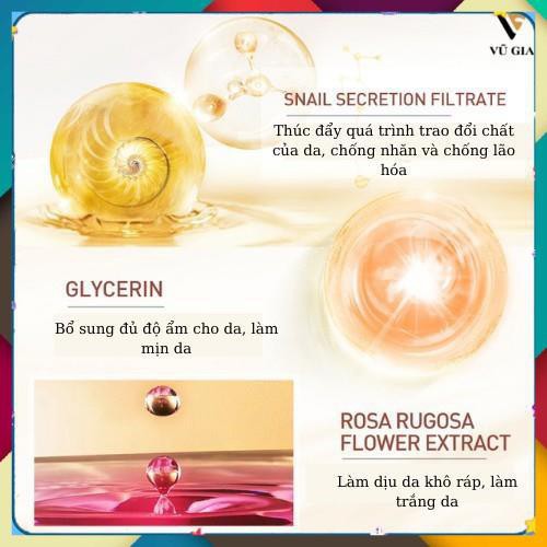 Mặt Nạ, Mặt Nạ Ngủ Ốc Sên LAIKOU 20 Gói Dưỡng Ẩm Kiểm Soát Dầu Chăm Sóc Da Mặt Mịn Màng 60g