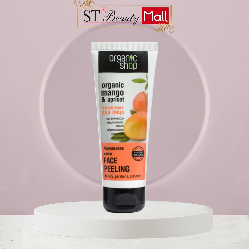 KEM TẨY DA CHẾT CHO MẶT ORGANIC SHOP MANGO & APRICOT 75ml