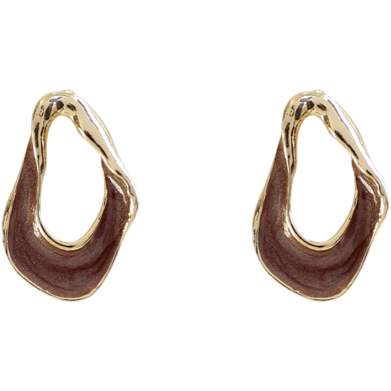 Bông Tai Mạ Bạc 925 Đính Đá Phong Cách Hàn Quốc