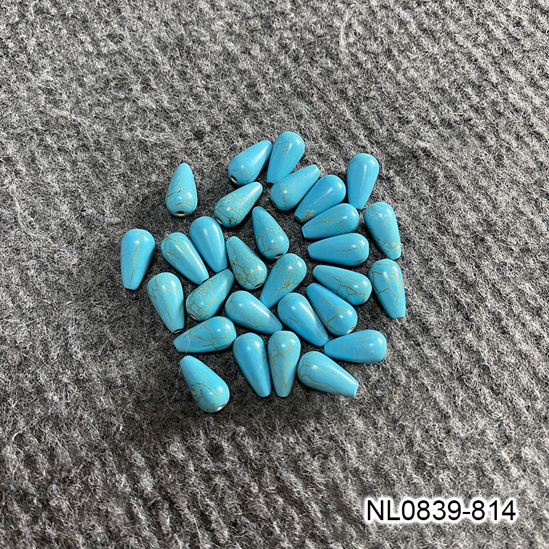 1-2 hạt giọt nước màu vân pháp lam nguyên liệu làm trâm làm trang sức cổ trang cosplay cổ phục