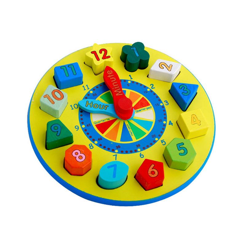 1 Bộ Đồ Chơi Lắp Ráp Hình Đồng Hồ Thời Gian Dạy Học Cho Bé