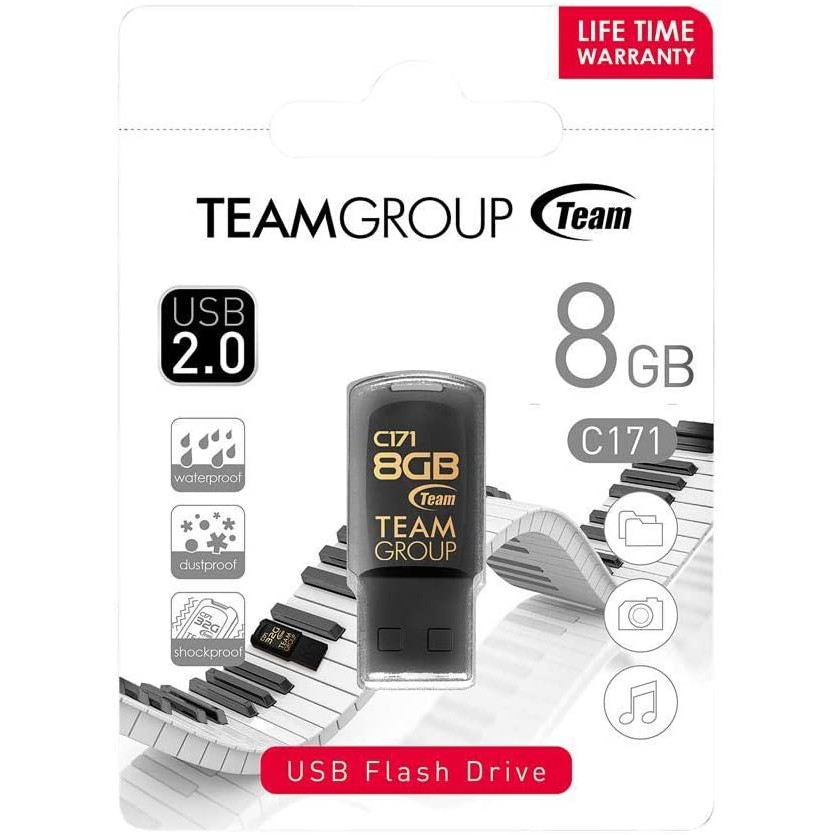 USB 2.0 8GB/16GB/32GB TEAMGROUP C171 hàng chất lượng cao bảo hành chính hãng 24 tháng 1 đổi 1