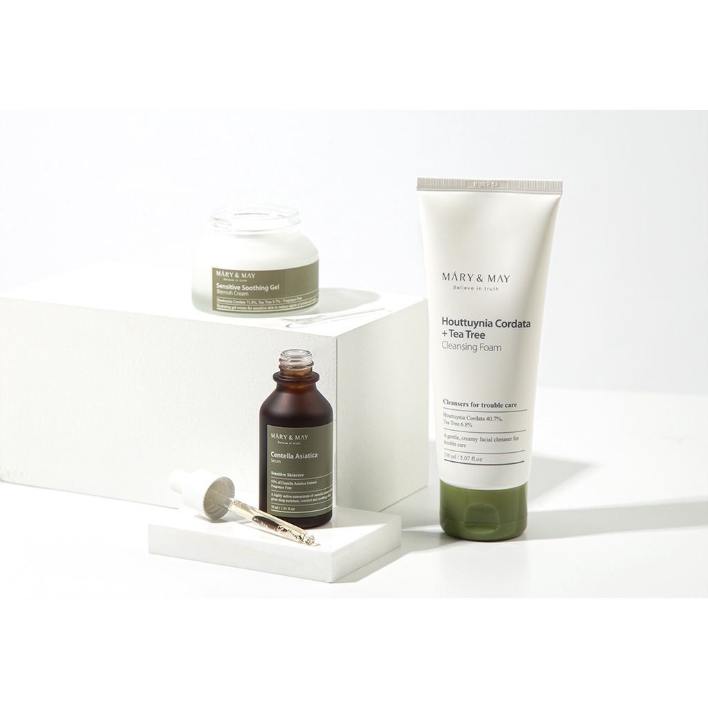 Tinh Chất Se Khít Lỗ Chân Lông Mary&May Houttuynia Cordata + Tea Tree Serum 30ml