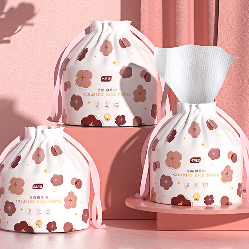 Khăn mặt khô, khăn giấy tẩy trang vải không dệt mềm mại không sơ 150g