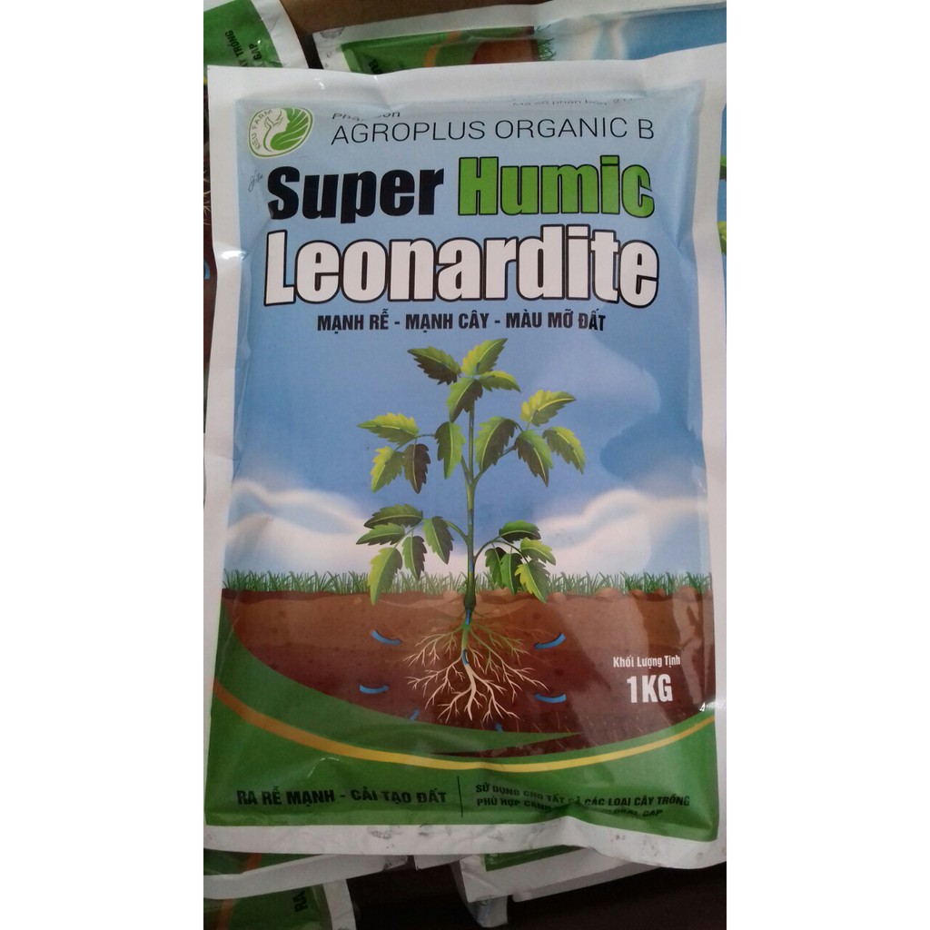 Phân bón Super Humic Leonardite giải độc bộ rễ, giúp cây hấp thụ tốt dinh dưỡng