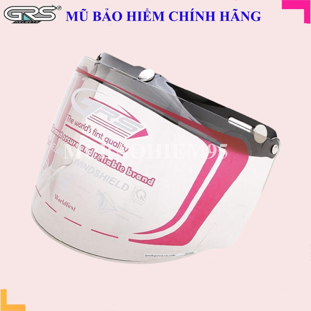 ♥️ Shop Uy Tín ♥️ Kính mũ bảo hiểm 3 khuy GRS đa năng