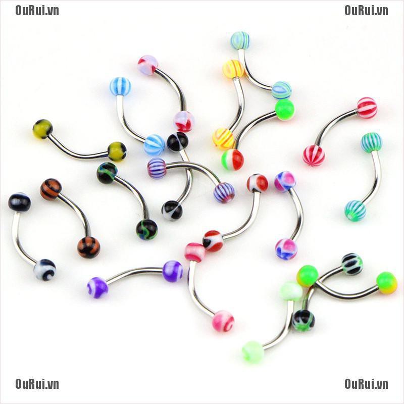 Khuyên Xỏ Lông Mày Bằng Thép Không Gỉ Cá Tính