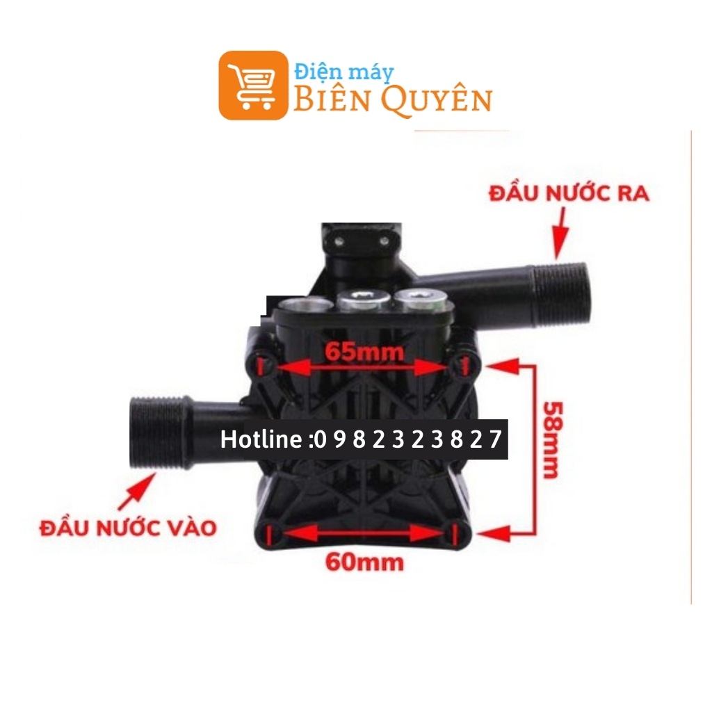 Đầu bơm máy rửa xe mini loại sịn