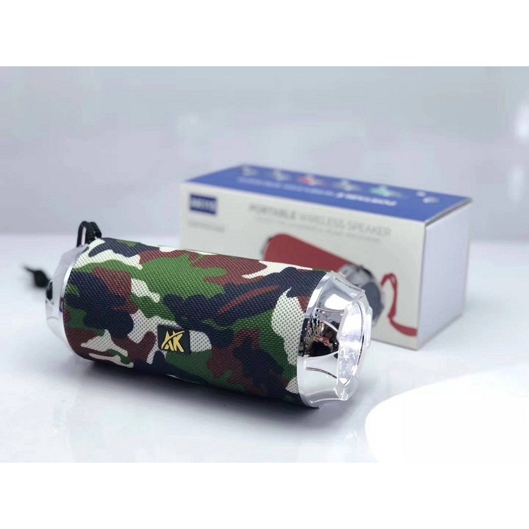 XẢ kHO Loa di động Bluetooth AK115 chống nước, tính năng đèn pin cao cấp