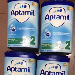 Sữa Aptamil số 2 xách tay Đức hộp giấy 800g