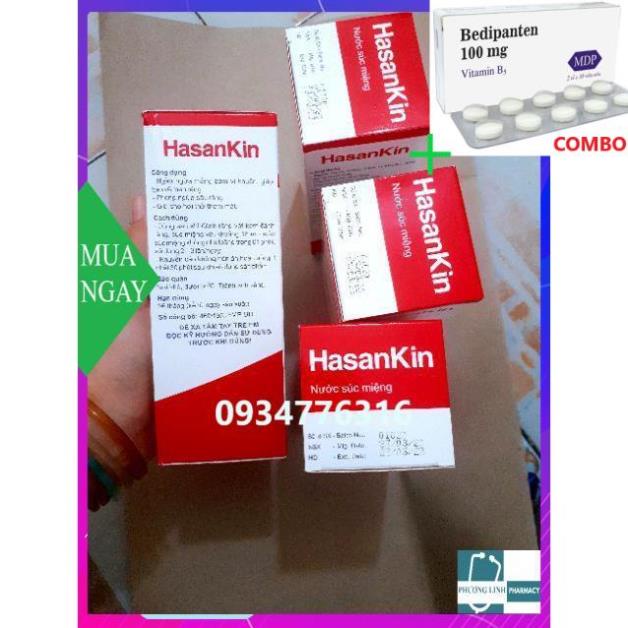 Combo Bedipanten 100mg +  Nước súc miệng HASANKIN 250ML