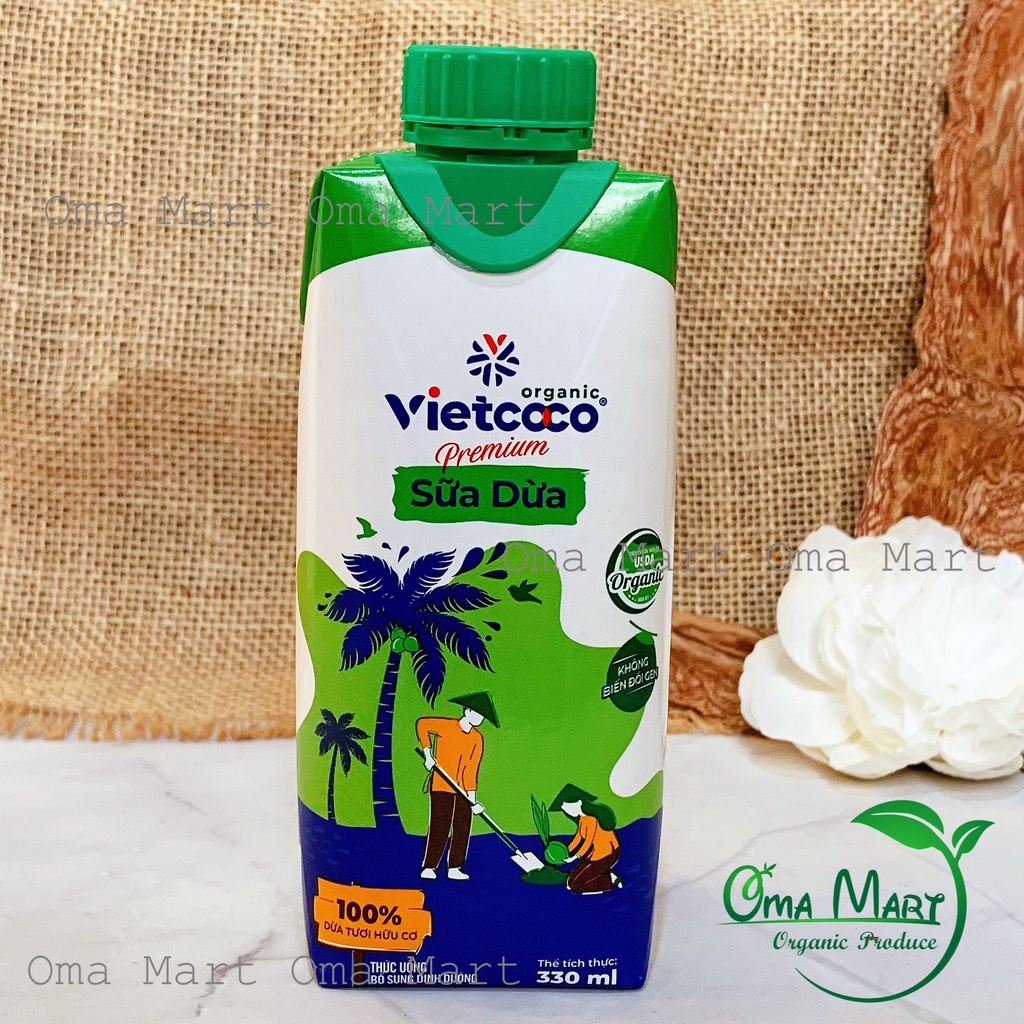 Sữa dừa hữu cơ Vietcoco 330ml