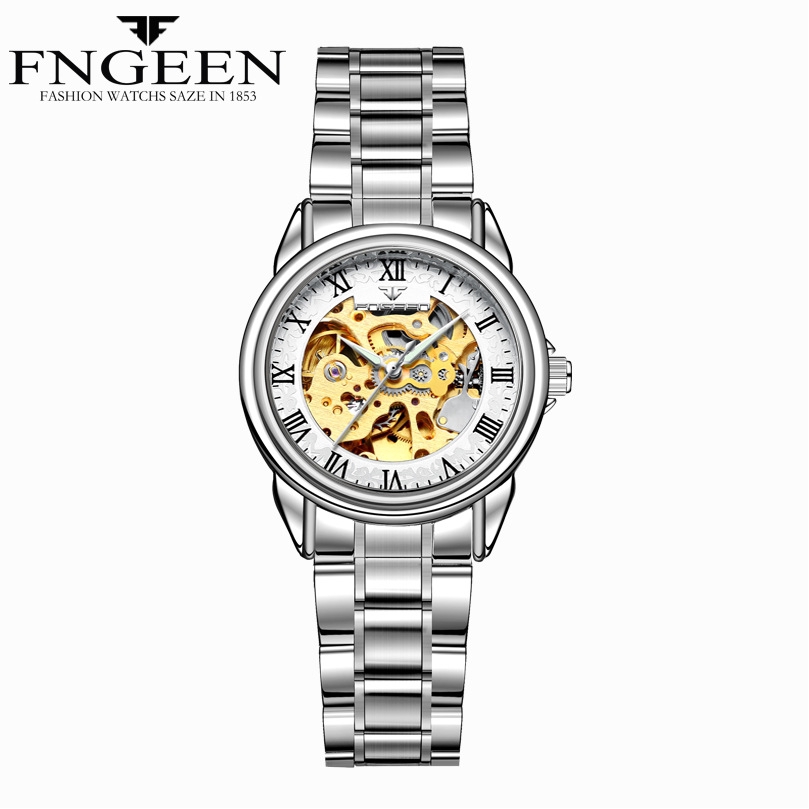 Đồng hồ FNGEEN 8866 máy cơ tự động sành điệu cho nữ