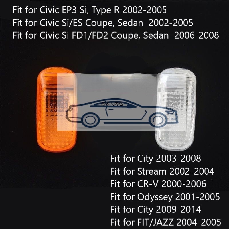 FENDER Đèn Xi Nhan Gắn Hông Xe HONDA SAA S9A SDA SEL JAZZ CIVIC SNA ES FD1 CITY Stream RN3 Odyssey CRV