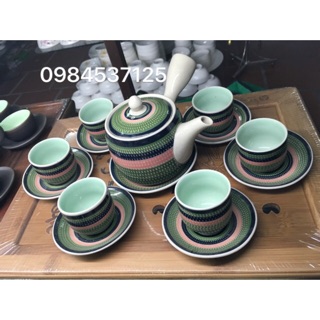 Bộ tách trà gạn thổ cẩm