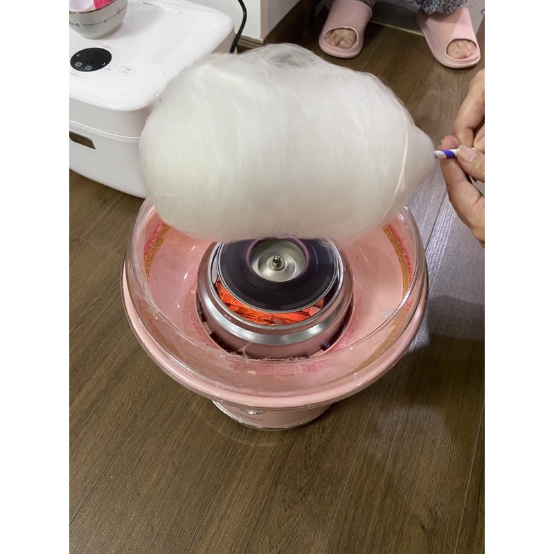 MÁY LÀM KẸO BÔNG GÒN MINI TIỆN LỢI THÔNG MINH QUÀ TẶNG CHO BÉ - Tặng kèm đường, que làm kẹo bông, muỗm đường
