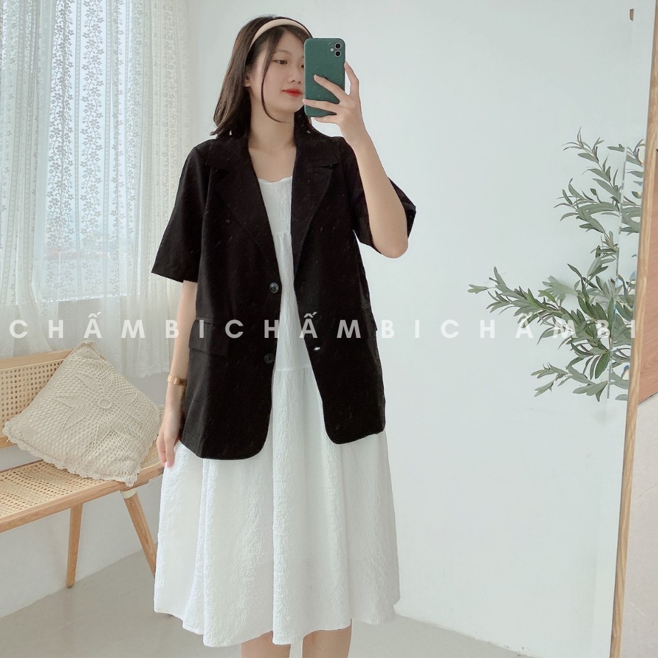 Áo Blazer Vest Nữ 1 Lớp Khoác Ngoài Dài Tay Nhiều Màu Kiểu Dáng Trẻ Trung - A.016