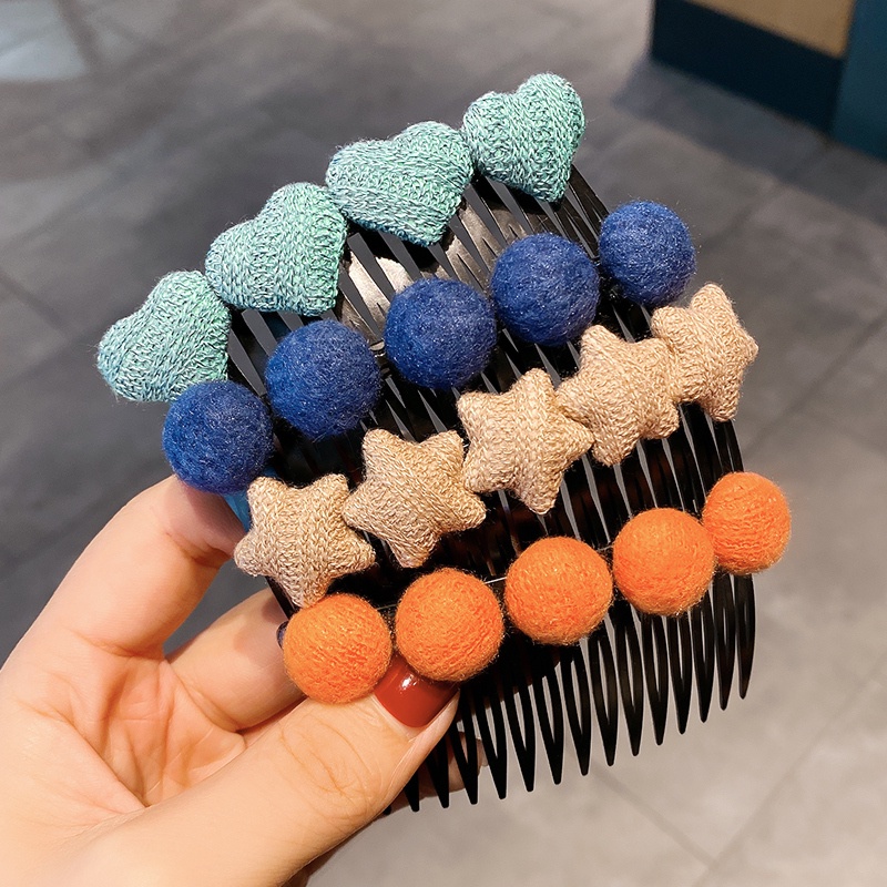 Kẹp Tóc Lông Xù Xinh Xắn Đáng Yêu Cho Nữ Kiểu Hàn Quốc