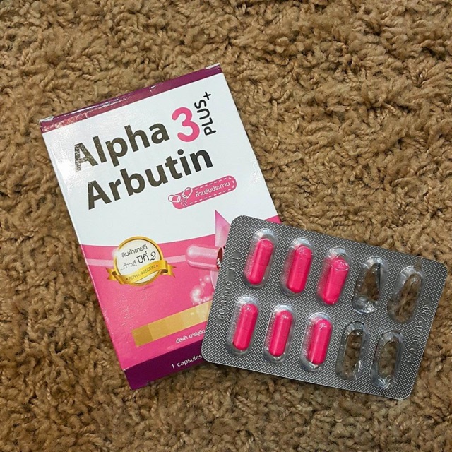 Viên Bột Kích Trắng & Chống Nắng ALPHA ARBUTIN 3 Plus 10 viên/gói - Thái Lan