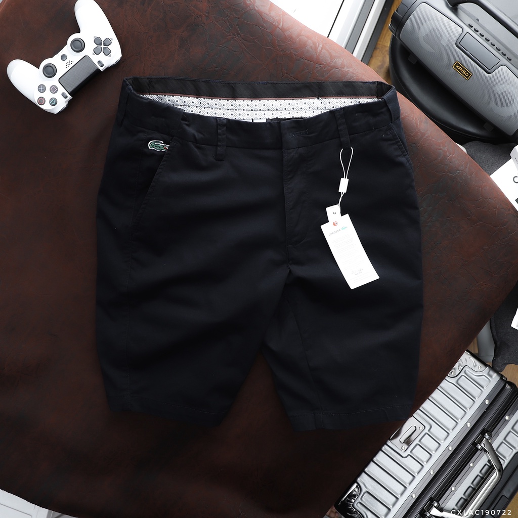 Quần short kaki nam LCST 2 cạp chun ẩn co dãn,chất liệu vải kaki co dãn,thoáng mát,form Slimfit,hàng VNXK