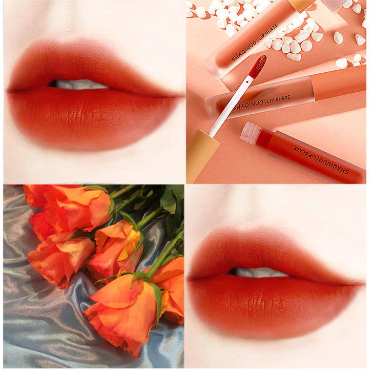 [3 miếng] Lip Glaze, Matte Mousse Lip Glaze, 1 Hộp 3 Lip Glaze Dưỡng Ẩm, Bán buôn Son Glaze | BigBuy360 - bigbuy360.vn