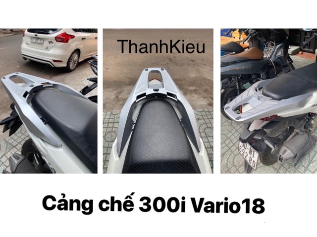 Cảng sau Vario kiểu Sh 300i ĐEN NHÁM và BẠC