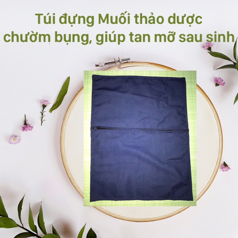 Túi đựng muối thảo dược chườm bụng giảm mỡ