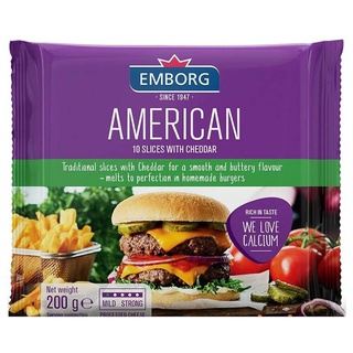 Phô Mai Lát Emborg Cheddar American 200g