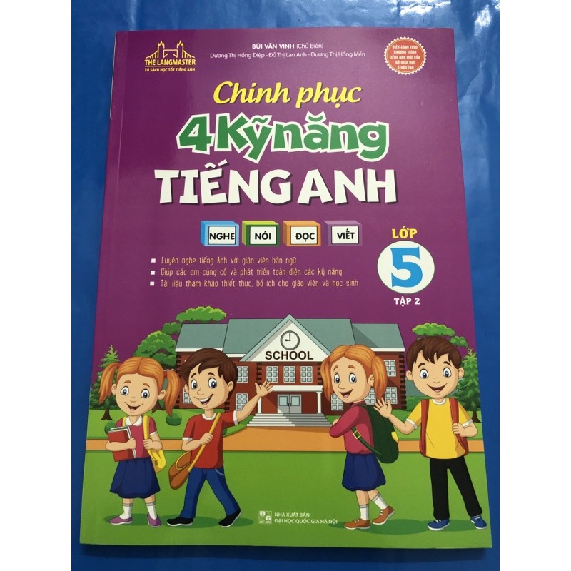 Sách - Chinh phục 4 kỹ năng tiếng anh Nghe - Nói - Đọc -Viết lớp 5 (Combo 2 tập)