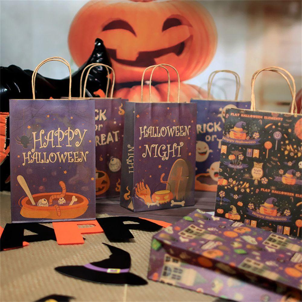 Set 10 Hộp Đựng Kẹo / Thức Ăn Vặt Trang Trí Tiệc Halloween