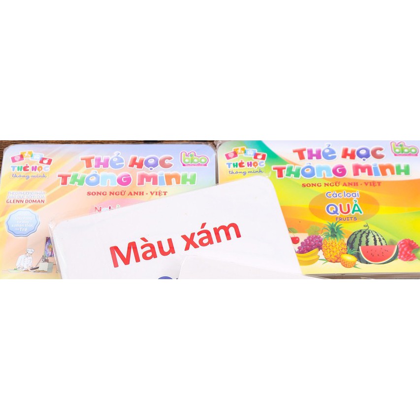 Combo 12 Bộ Thẻ Học Song Ngữ Anh-Việt