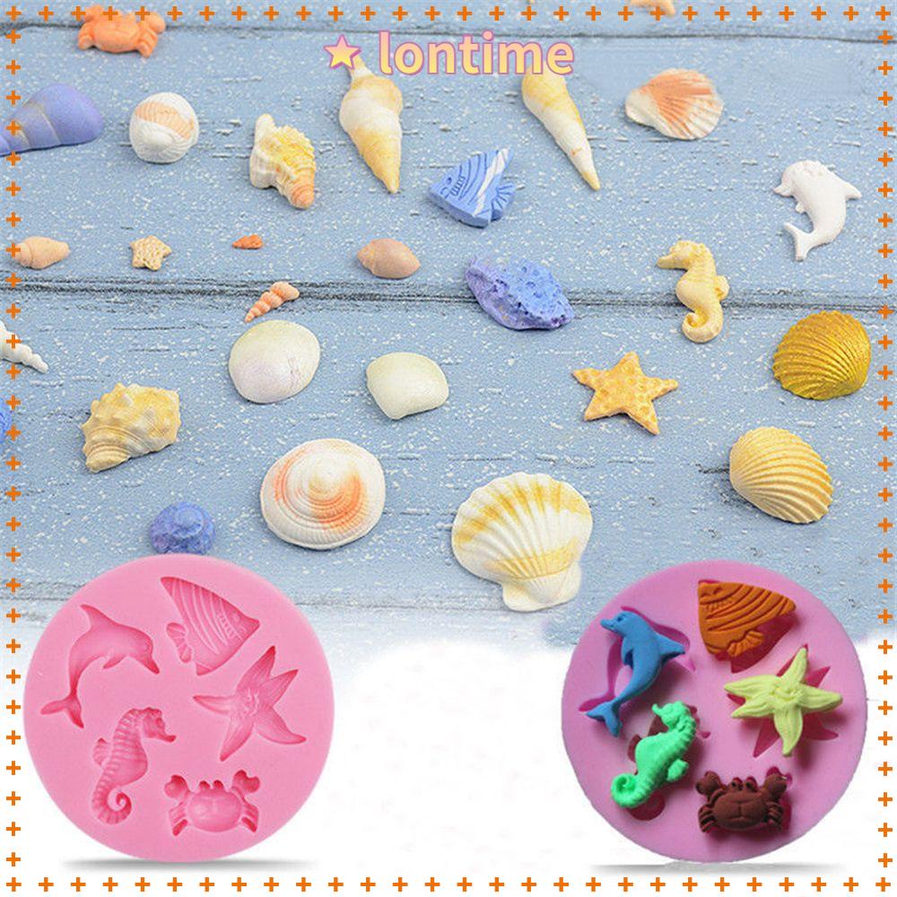Khuôn Silicon Làm Bánh Kẹo Tạo Hình Sinh Vật Biển Dễ Thương