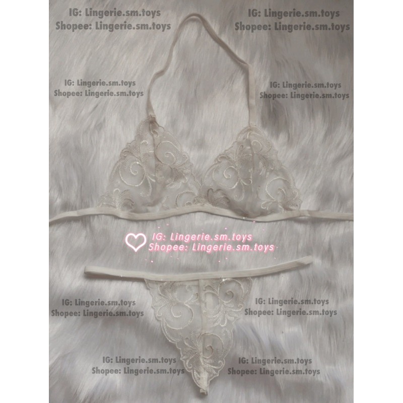 Lace Bralette Set 2 Mảnh Cột Dây Gợi Cảm - Ảnh Thật + Video | BigBuy360 - bigbuy360.vn