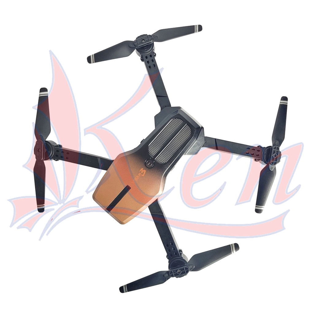 Drone mini camera bảo hành 24 tháng, Máy bay flycam siêu nhỏ điều khiển từ xa 4 cánh, bộ 3 pin thời gian bay 45 phút