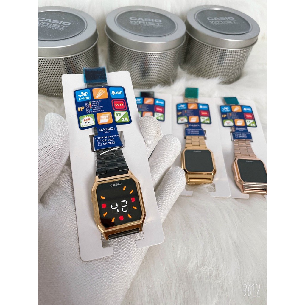 Đồng hồ nam nữ Casio AQ 230 màn hình LED cảm ứng , hiện đại , sang trọng dành cho bạn trẻ năng động-Box thiếc chính hãng | BigBuy360 - bigbuy360.vn