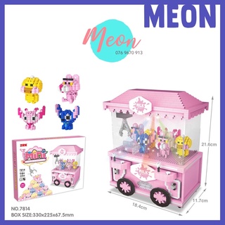 Mini Block | Đồ chơi xếp hình lego | - máy gắp thú mini -  Size XL( 1920 pcs )