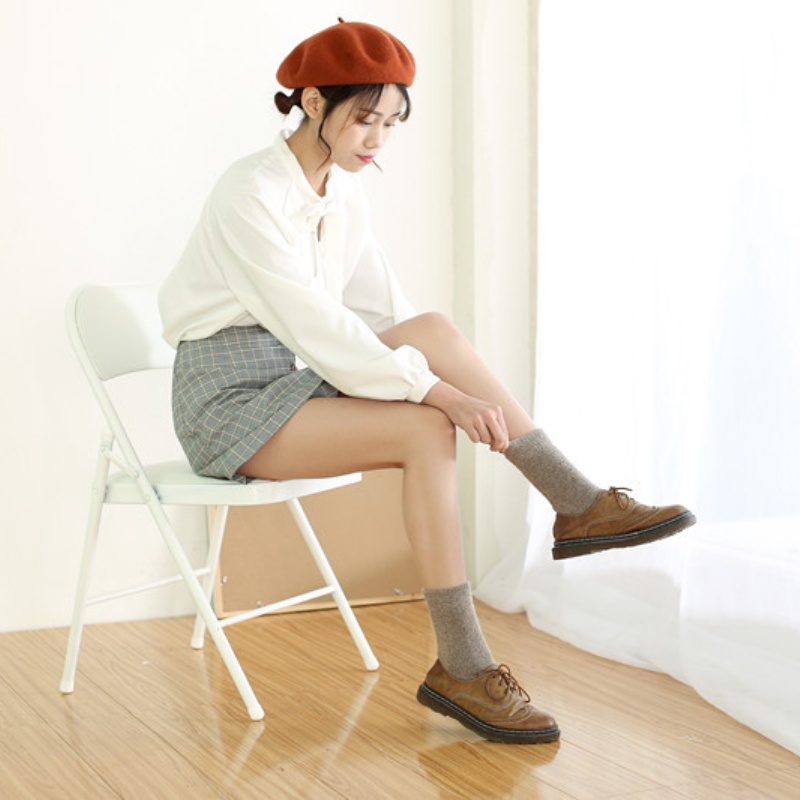 Vớ Len Dày Mềm Mại Giữ Ấm Thoải Mái Cho Nữ