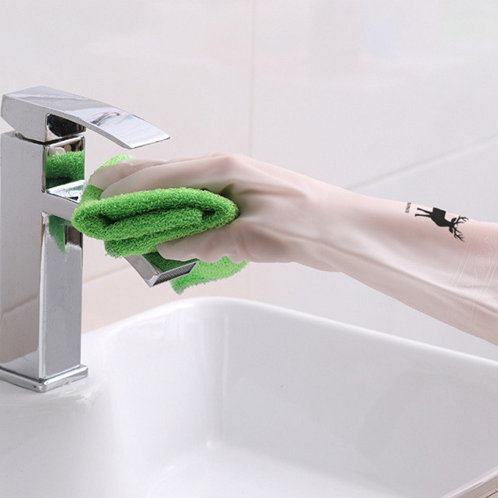 COMBO 2 Găng Tay Cao Su Siêu Dai Làm Bếp Làm Vườn 2397 ĐỨC TÀI STORE