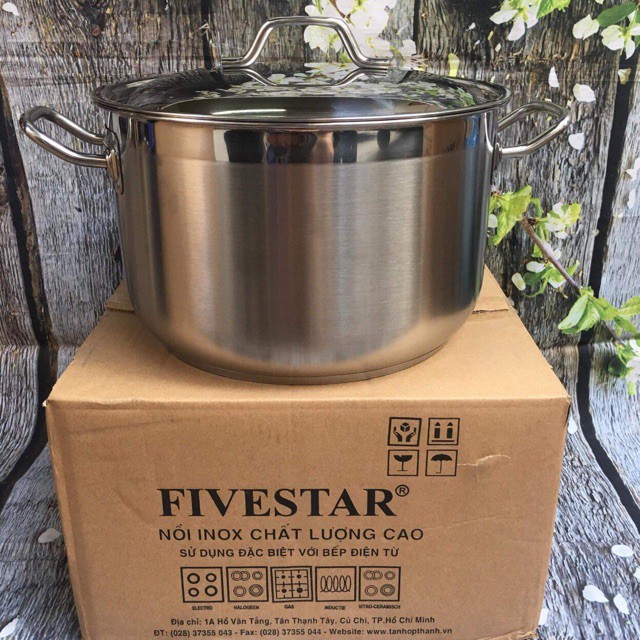 Nồi luộc gà 30cm Fivestar 3 đáy -Shop Tiện Ích